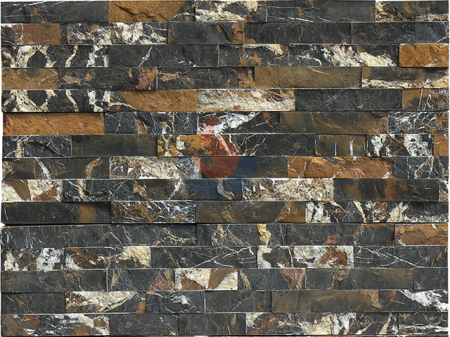 Black and Gold Marble Splitted Culture Stone/Ledgestone
