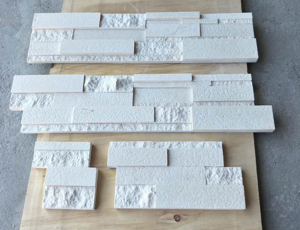 White Limestone ,Limra/Lymra White Limestone Splitted and Acid Washing  Culture Stone,Ledge Stone ,Wall Cladding Panel,Stacked Stone Veneer( Corner Stone ,Brick Stacked Stone),Exposed Wall Stone