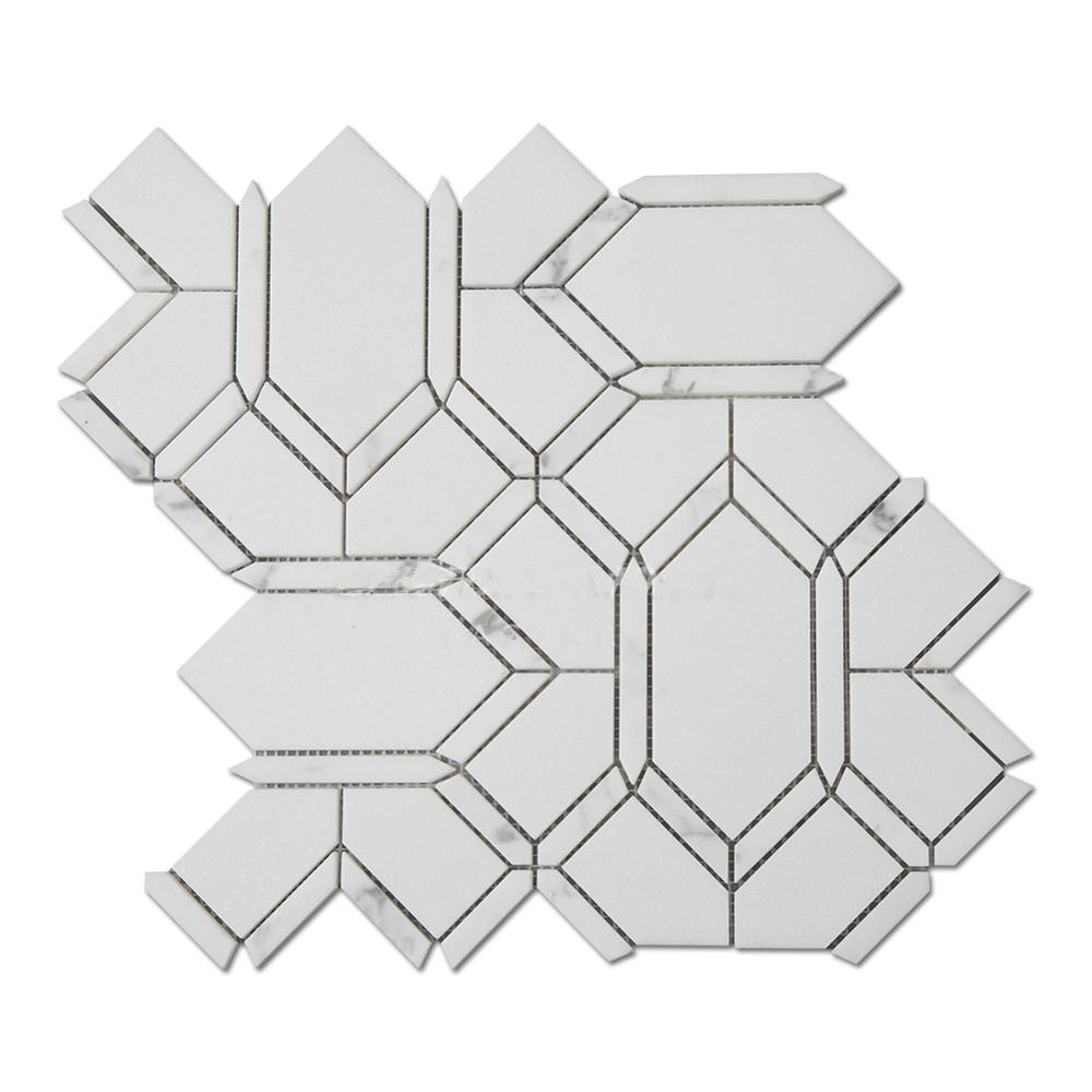 Dolomite White Gray Marble New Designs Mosaic Tiles