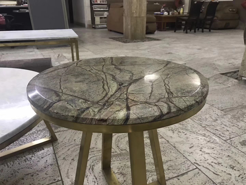 Rain Forest Green  Indian Marble table top