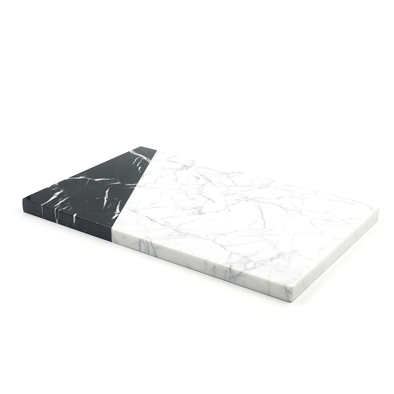 White Marble with black marble cheese boards
