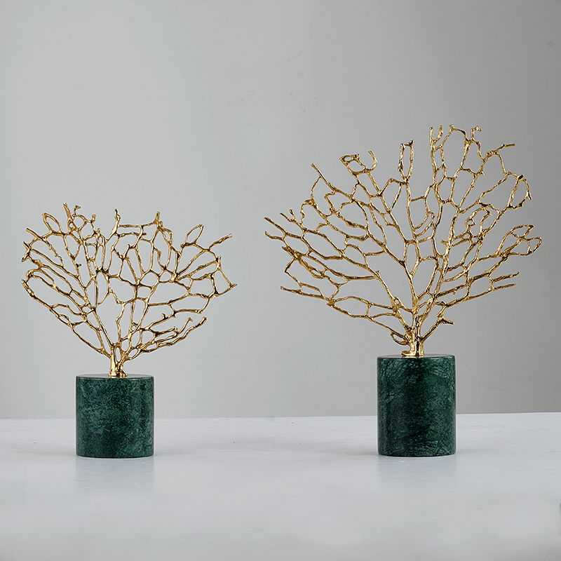 Green Mable Home Table Decorations 