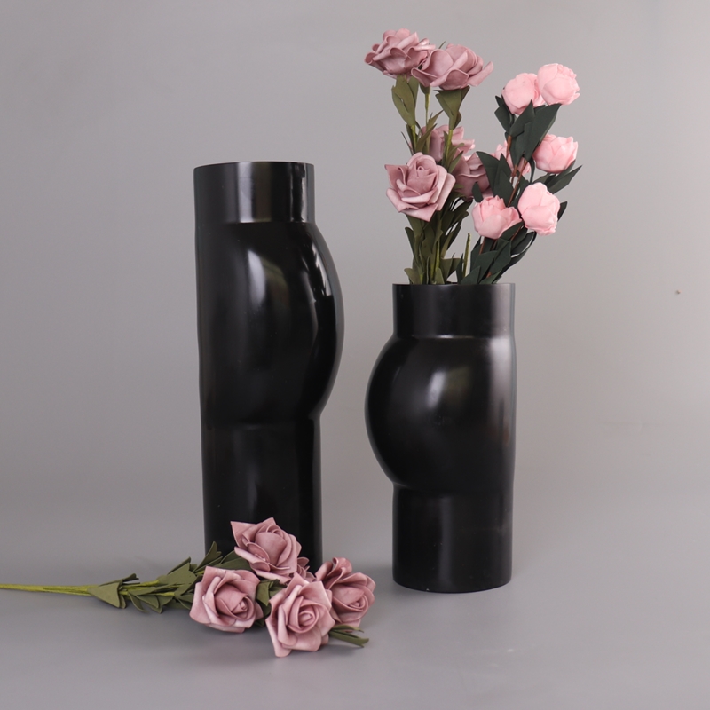 Black Marble Simple Modern Candlestick Nordic Neoclassical Black Marble candle holders wedding centerpieces lantern kandelaar Home Decor 