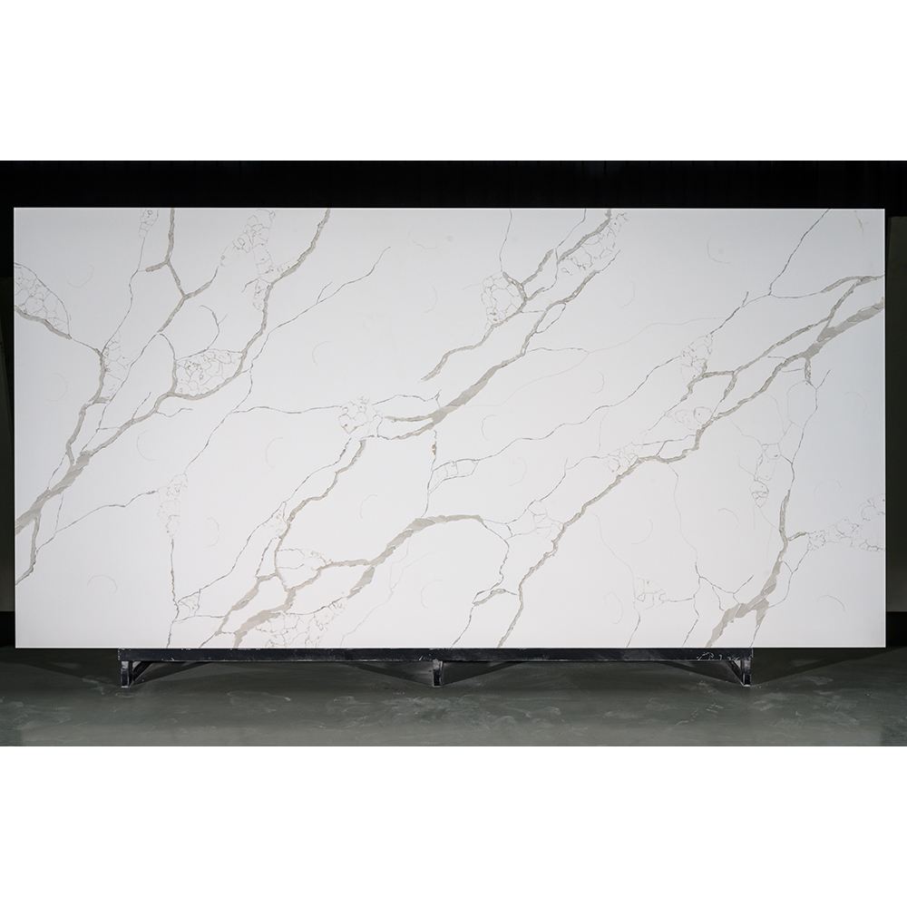 High Quality Calacatta White Quartz Stone slab Artificial Stones for kitchen Counter top