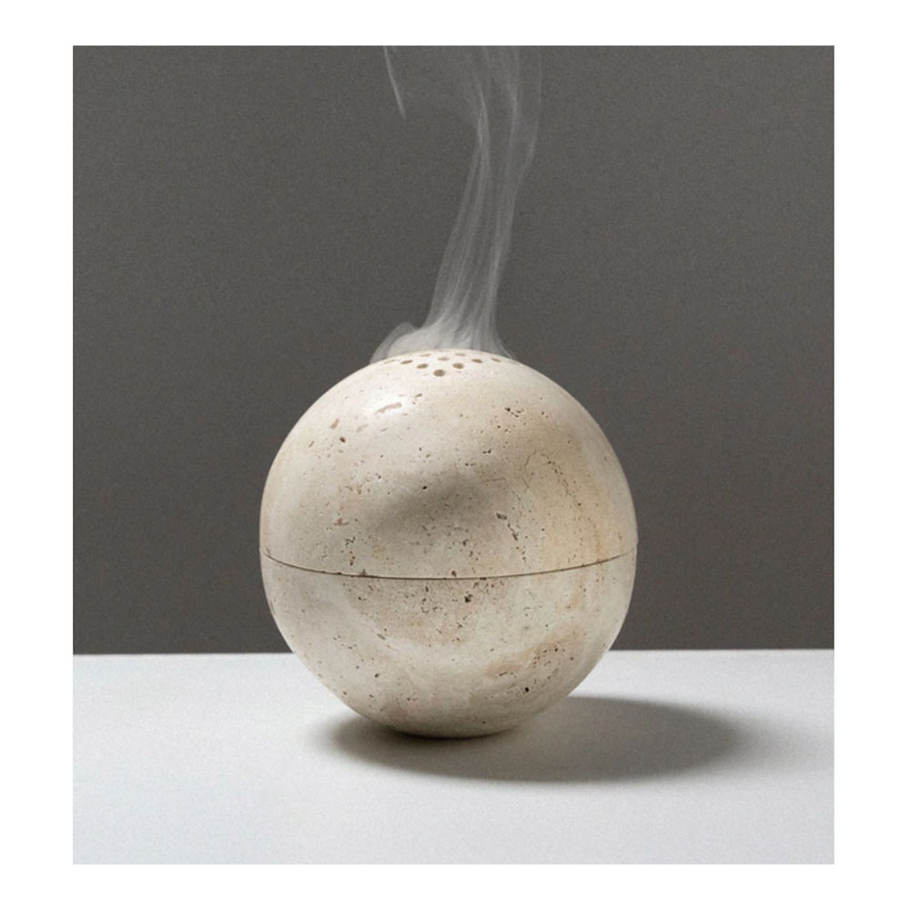 Marble Sphere Mubkhar Incense Burner