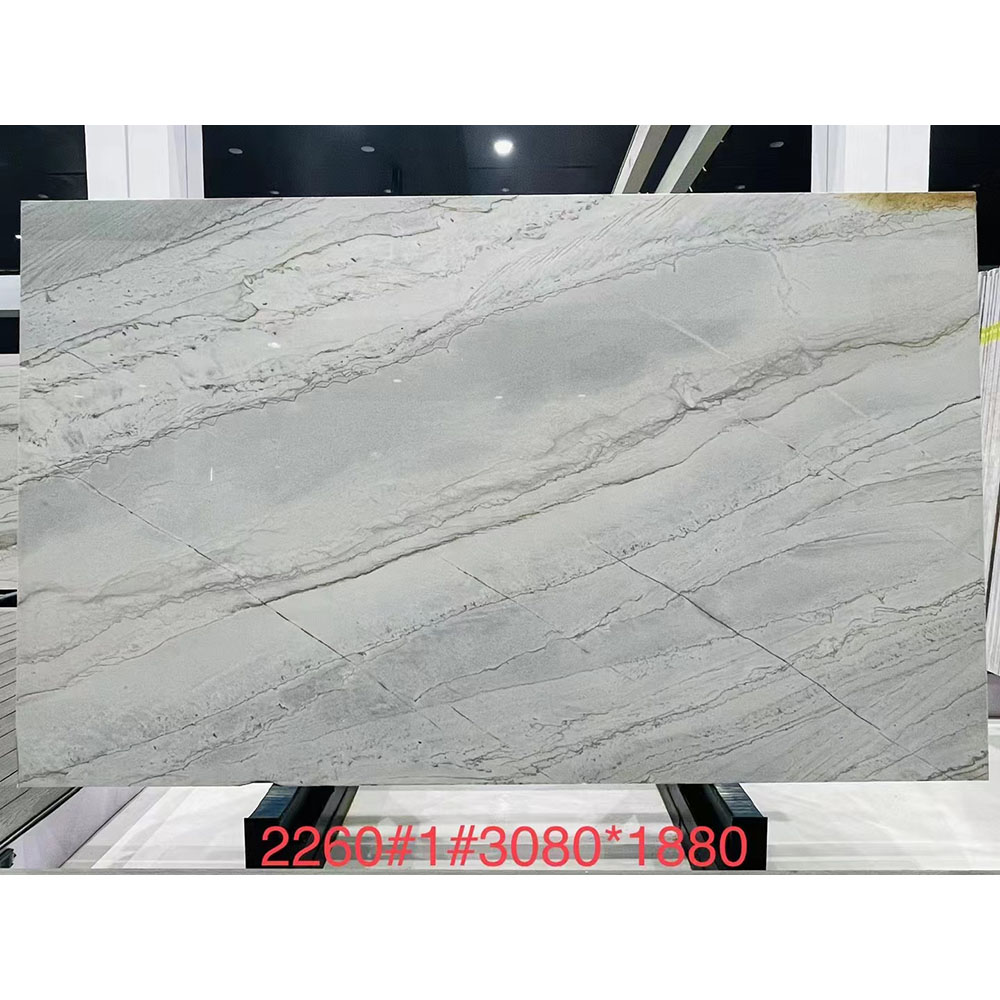 Customized Calacatta do brasil quartzite stone slab for kitchen countertops from china