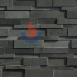 Grey Basalt Honed Ledger Stone Wall Decoration Panel -