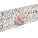 White Limestone Rock Face Stone Wall Cladding -