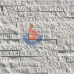 White Limestone Rock Face Stone Wall Cladding -
