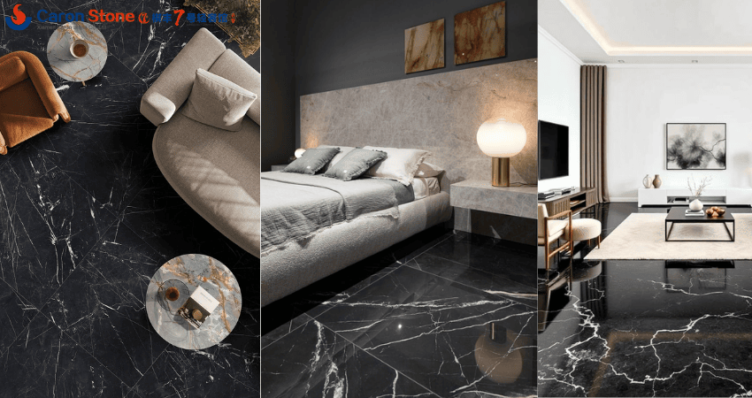Chinese Black Marble Flooring