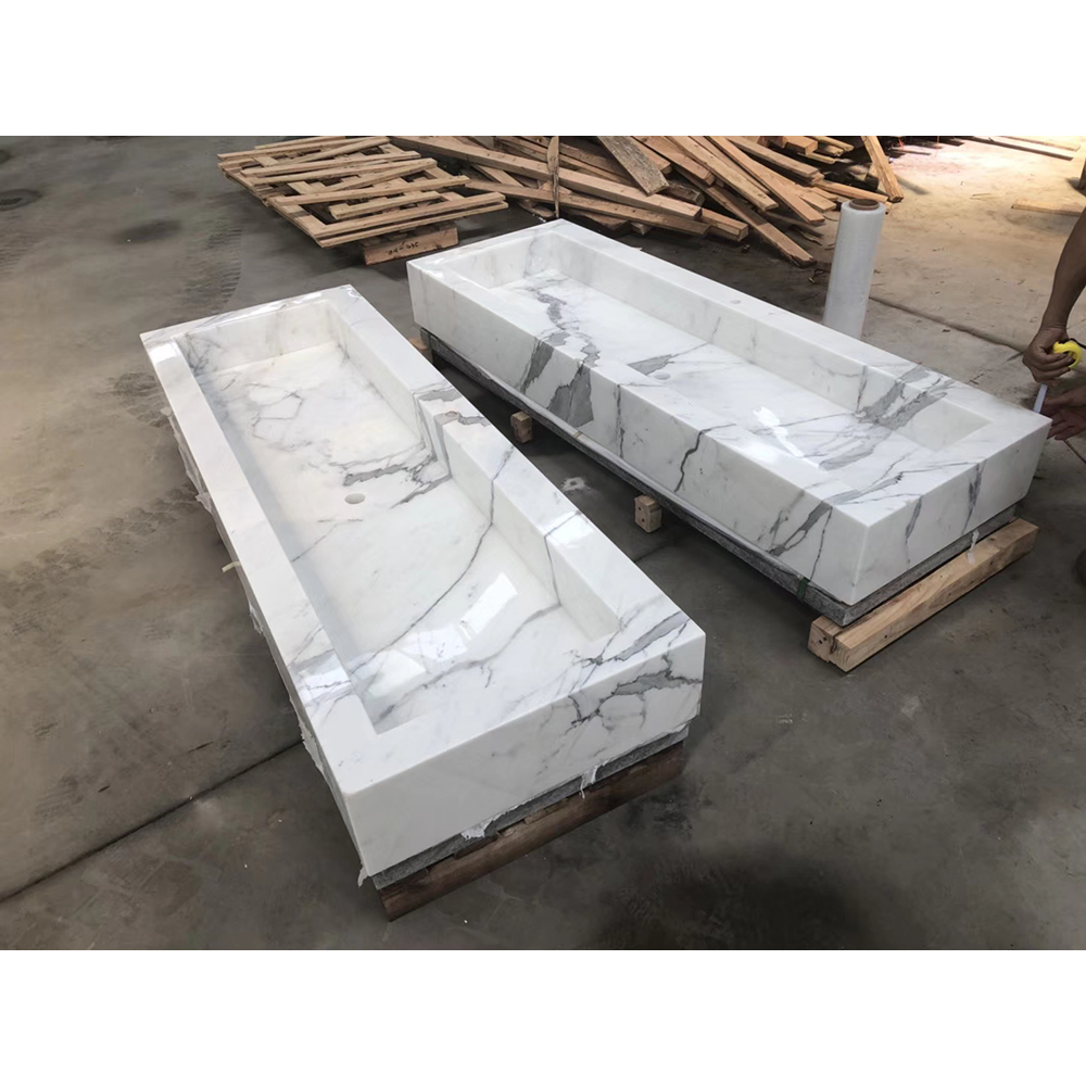 White Marble Bathroom countertop