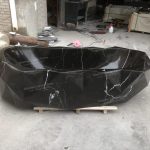 Black Natural Marble Stone Bathtub -