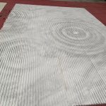 3D CNC Carved Limestone Wall Panel – Water Ripple Texture