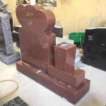 Red Granite Stone Memorial -