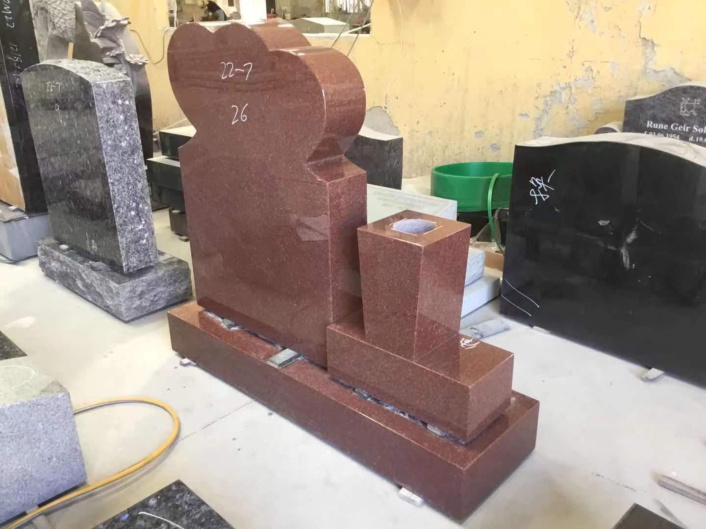 Red Granite Stone Memorial