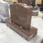 Red Granite Stone Asain Grave -