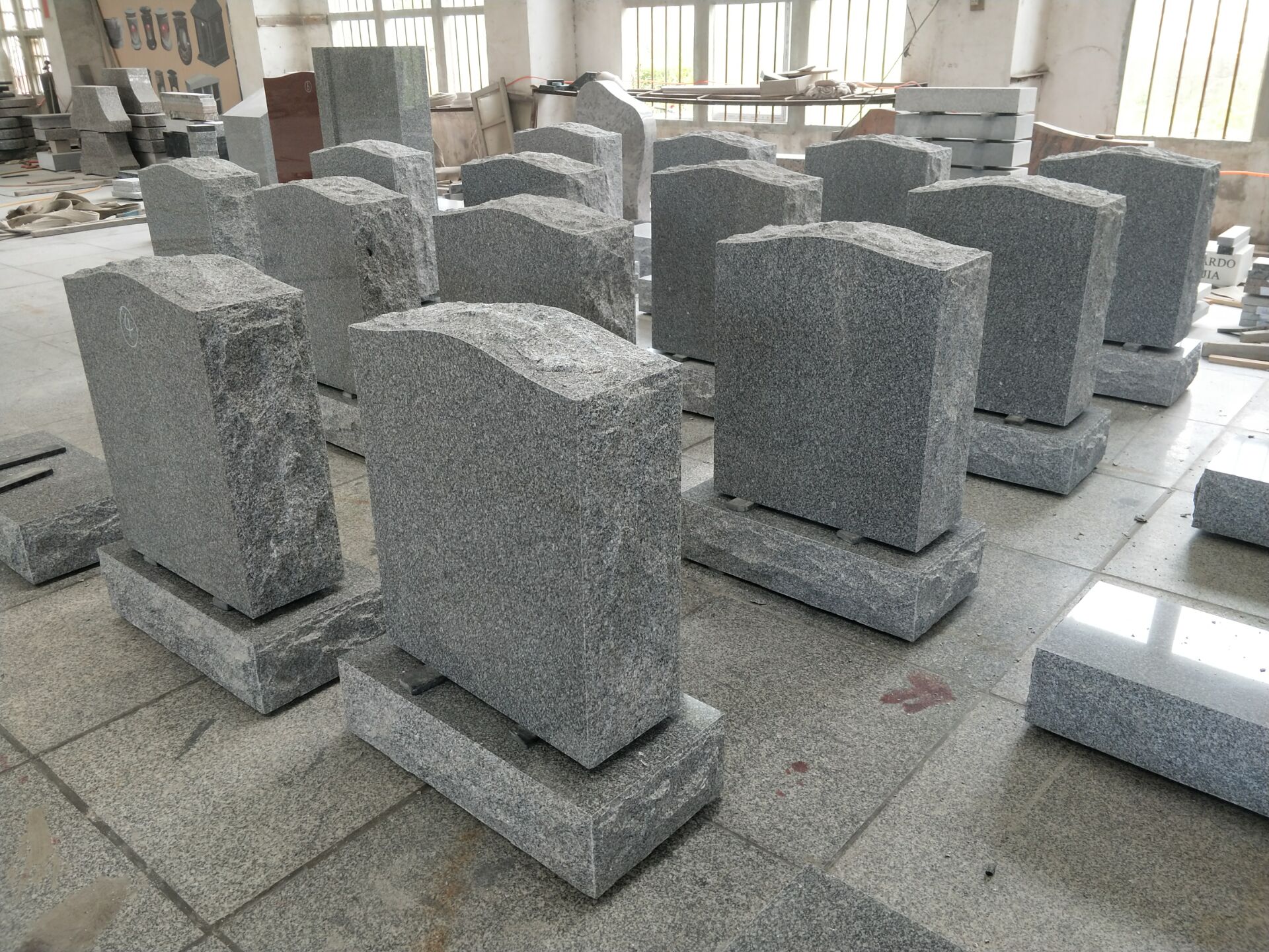 Grey Granite Stone Graveyard