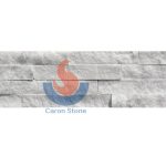 Carrara White Marble Rock Ridge Ledger Stone -