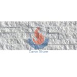 Crystal White Marble Rock Face Ledger Stone Panel -