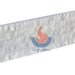 Crystal White Marble Rock Face Ledger Stone Panel -