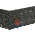 G684 Black Granite Rock Face Ledger Stone Wall Tile -