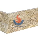 G682 Granite Splitface Ledger Stone Wall Corner -