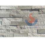 White Oak Marble Ledger Stone Wall -