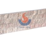 Cream Rose Marble Splitface Ledger Stone Wall Cladding -