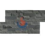 Basalt Splitted And Polished Ledger Stone Wall -