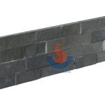 Basalt Splitted And Polished Ledger Stone Wall -