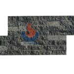 Lava Stone Saw Cutting And Splitface Ledger Panel -