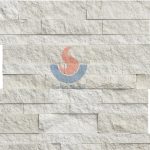 White Limestone Splitface Ledgerstone Wall Stone Panel -
