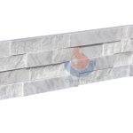 Carrara White Marble Splitted And Polished Culture Stone / Ledgestone -