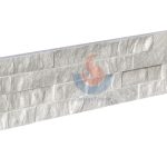 Carrara White Marble Rock Face Stone Cladding -