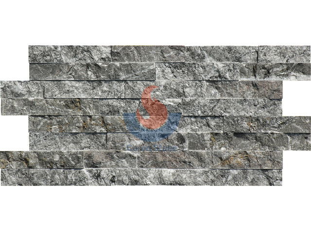Buffet Grey Marble ledger stone wall panel