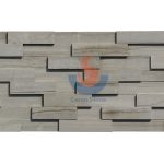 Dark Grey Oak Marble Honed Ledgestone Wall Tile -