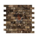 Emperador Dark Subway Mosaic Tile ,Emperador Dark Mosaic,Chinese Dark Emperador,Emperador Dark Mosaic,Dark Marble Mosaic,Chinese Marron -