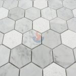 Carrara White Marble Stone Hexagon Mosaic Tile For Floor And Wall,Bianco Carrara Mosaic, Italian White Marble Mosaic, Italian White, Carrara White -