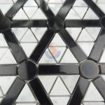 Carrara White Nero Marquina Marble Triangle Mosaic Tile ,Black And White Carrara Marble Mosaic For Floor, Nero Marquina And Bianco Carrara White Mosaic Tile, Chinese Marquina Mosaic Tile -