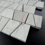 White Oak Silver Cream Random Shape Mosaic Tile ,White Oak Silver Cream Floor Wall Mosaic,White Oak, White Wood Vein, Athen Grey Marble, Grey Wood Vein Marble -
