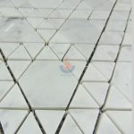 Carrara White Marble Polished Hexagon Mixed Triangle Mosaic Tile,Bianco Carrara Mosaic, Italian White Marble Mosaic, Italian White, Carrara White -