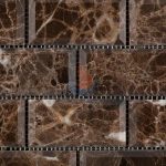 Emperador Dark Subway Brick Mosaic Tile ,Emperador Dark Brick Mosaic,Chinese Dark Emperador,Emperador Dark Mosaic,Dark Marble Mosaic,Chinese Marron -