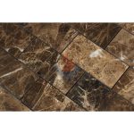 Emperador Dark Subway Brick Mosaic Tile ,Emperador Dark Brick Mosaic,Chinese Dark Emperador,Emperador Dark Mosaic,Dark Marble Mosaic,Chinese Marron -