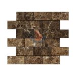 Emperador Dark Subway Brick Mosaic Tile ,Emperador Dark Brick Mosaic,Chinese Dark Emperador,Emperador Dark Mosaic,Dark Marble Mosaic,Chinese Marron -
