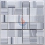 Mink Marmara Equator White Marble French Pattern , Liner Strip Marble Mosaic , Brick Pattern Marble Mosaic Tile ,Marmara Normal Marble Mosaic Tile -