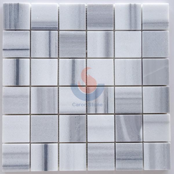 Mink Marmara Equator  White Marble French Pattern , Liner Strip Marble Mosaic , Brick Pattern Marble Mosaic Tile  ,Marmara Normal Marble Mosaic Tile