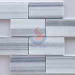 Mink Marmara Equator White Marble French Pattern -