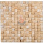 3D Small Bread Yellow Honey Onyx Marble Mosaic Tile -