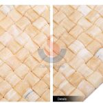 3D Small Bread Yellow Honey Onyx Marble Mosaic Tile -