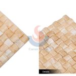 3D Small Bread Yellow Honey Onyx Marble Mosaic Tile -